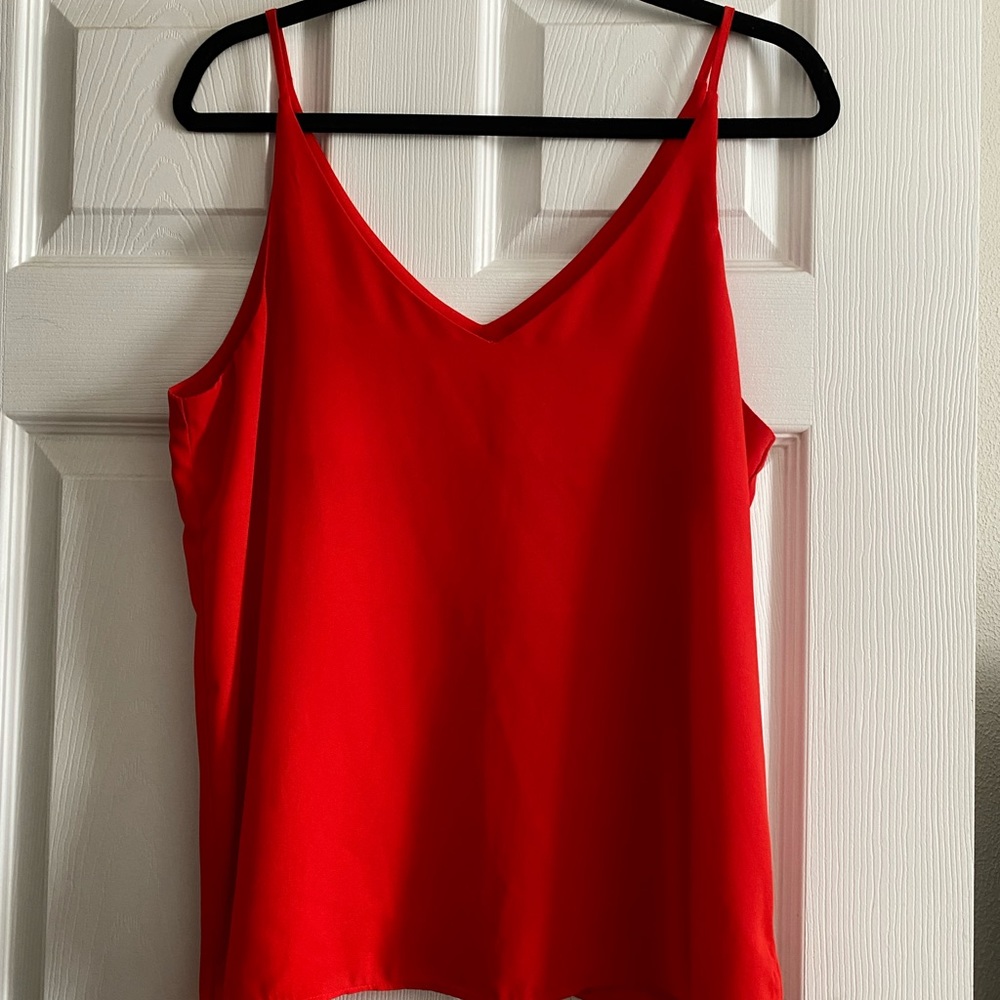 Stella Luce sleeveless red blouse